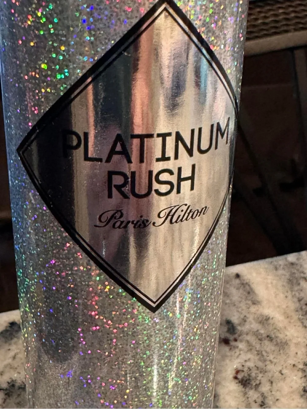 Paris Hilton Platinum Rush Glitter Silver Fragrance Mist floral and fruity